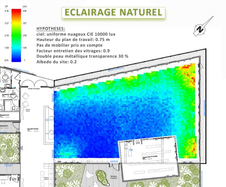 Eclairage naturel projet EPCQ Ducos LEU Réunion 974